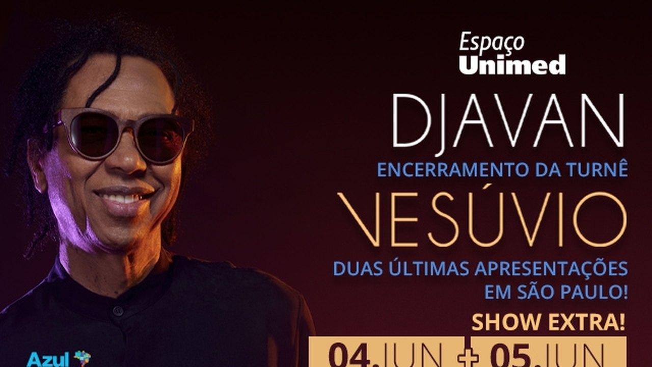 Djavan encerra a tour “Vesúvio” no Espaço Unimed
