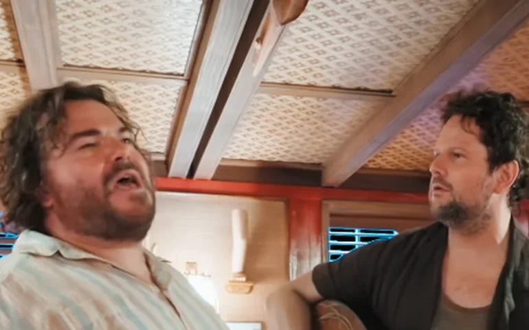 Selton Mello canta ao lado de Jack Black e Paul Rudd nos bastidores de 'Anaconda'; veja vídeo