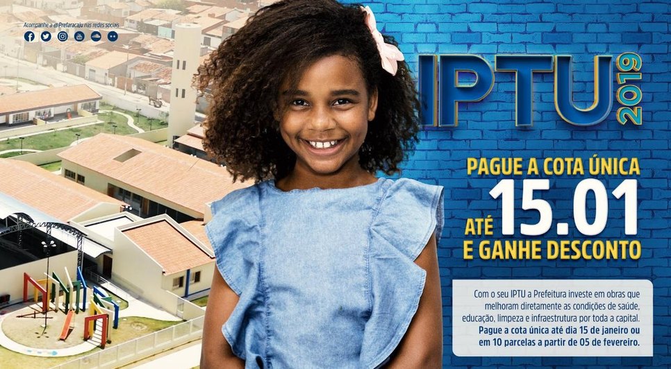 IPTU DE ARACAJU / Foto: Imagem: Secom/PMA
