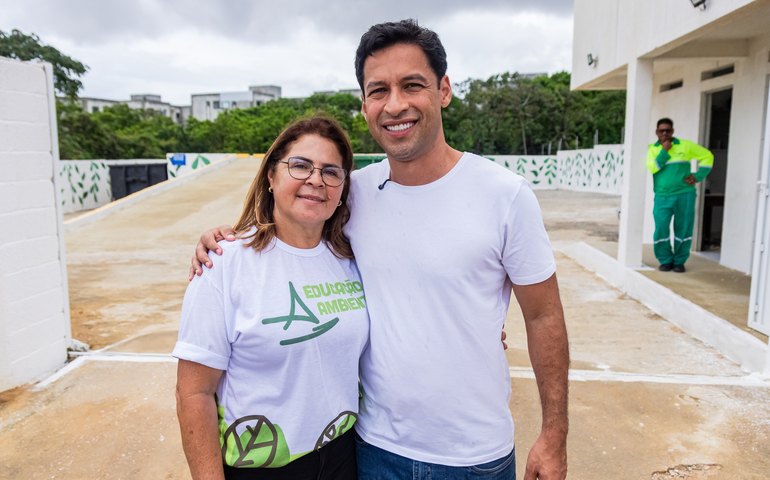 Prefeito Rodrigo Cunha entrega novo Ecoponto no Petrópolis e reforça combate ao descarte irregular em Maceió