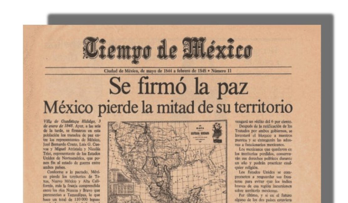 19 de maio: em 1848 o México perde metade de seu território