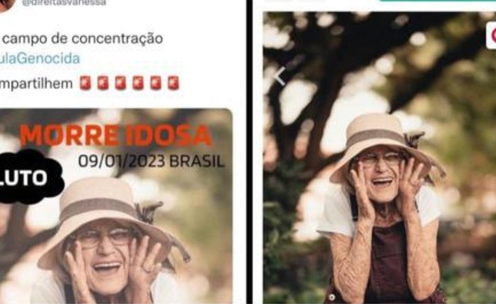 Terroristas usaram foto de idosa vendido em banco de imagens Terroristas usaram foto de idosa vendido em banco de imagens