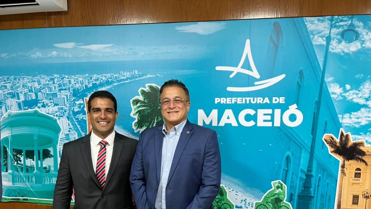 Deputado Galba Novaes prestigia posse do prefeito em exercício de Maceió, Galba Novaes Netto