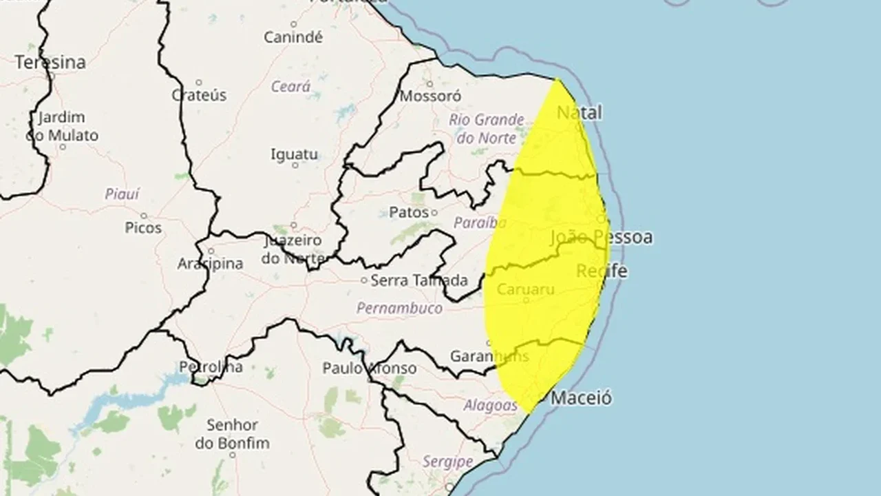 Sol predomina em Alagoas nesta sexta-feira, mas nebulosidade deve aparecer em algumas regiões