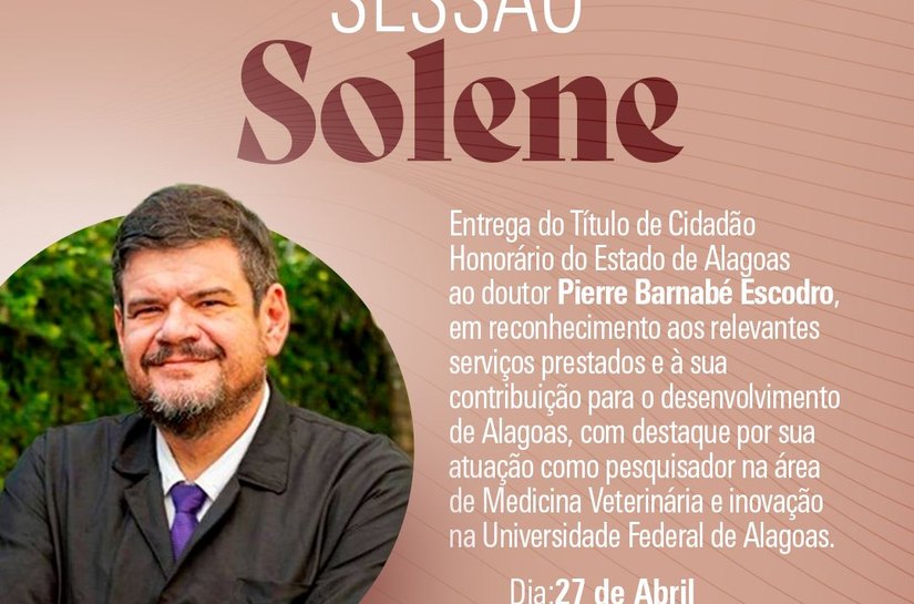 Assembleia Legislativa concede Título de Cidadão Honorário a Pierre Escodro