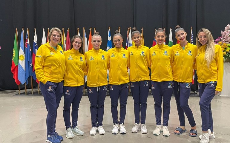 Ginástica Rítmica fatura 1º ouro de 2024 em etapa da Copa do Mundo
