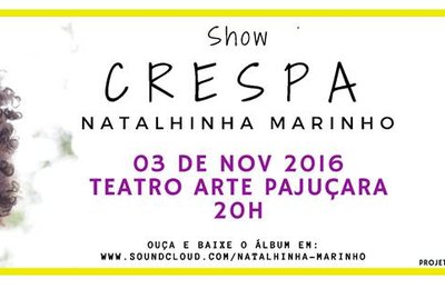 Natalhinha Marinho lança novo CD no Centro Cultural Arte Pajuçara