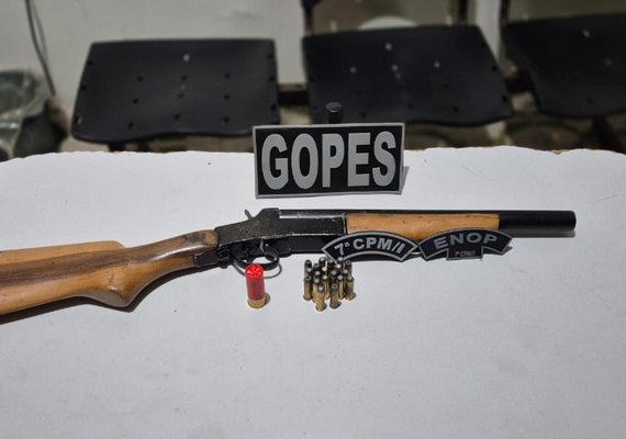 Polícia Militar apreende armas e prende dois homens em ações distintas no Agreste de Alagoas