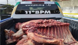 apreensao_carne_itabaianinha_foto_pmse_270223 / Foto: PMSE
