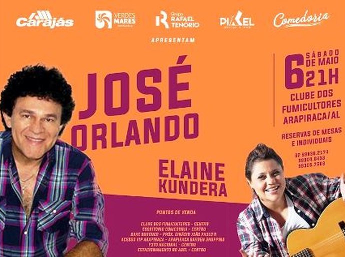 José Orlando realiza show em Arapiraca e relembra sucessos de carreira