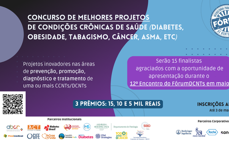 Concurso premia projetos de saúde em até 15 mil reais