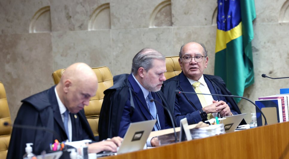 Os ministros do STF, Alexandre de Moraes, Dias Toffoli e Gilmar Mendes / Foto: Luiz Silveira/STF