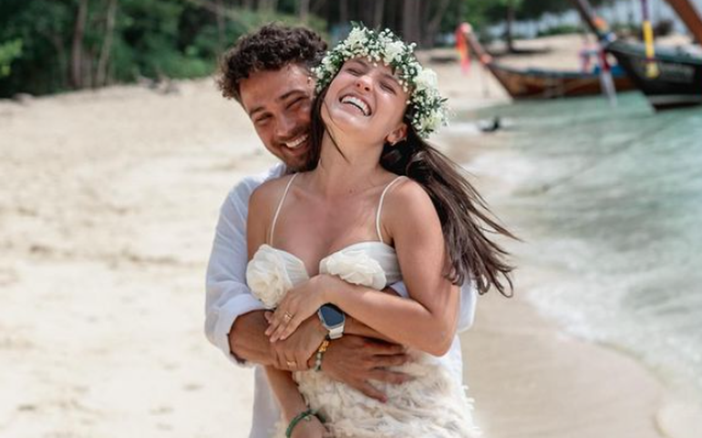 Larissa Manoela e marido renovam votos em viagem à Tailândia; veja fotos