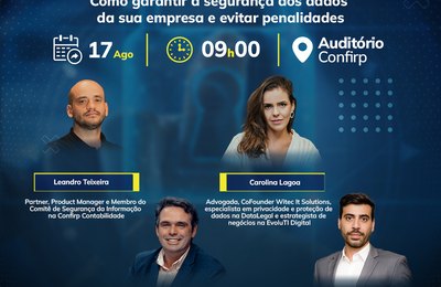 Evento Gratuito debate impacto da Lei Geral de Proteção de Dados nas empresas