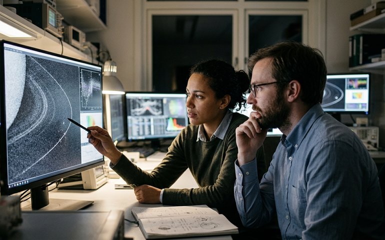 Anéis externos de Urano revelam pistas de luas ocultas e composições surpreendentes