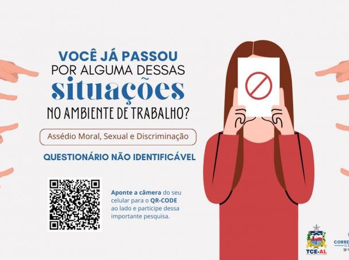 Corregedoria do TCE/AL realiza pesquisa interna sobre assédio e descriminação