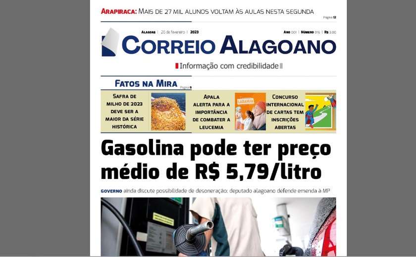 Gasolina pode ter preço médio de R$ 5,79/litro