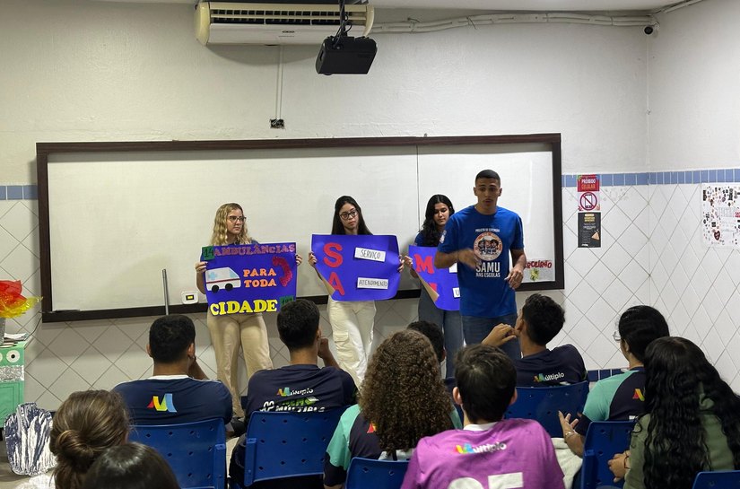 Projeto Samu nas Escolas leva primeiros socorros e cidadania a estudantes do ensino médio em Maceió