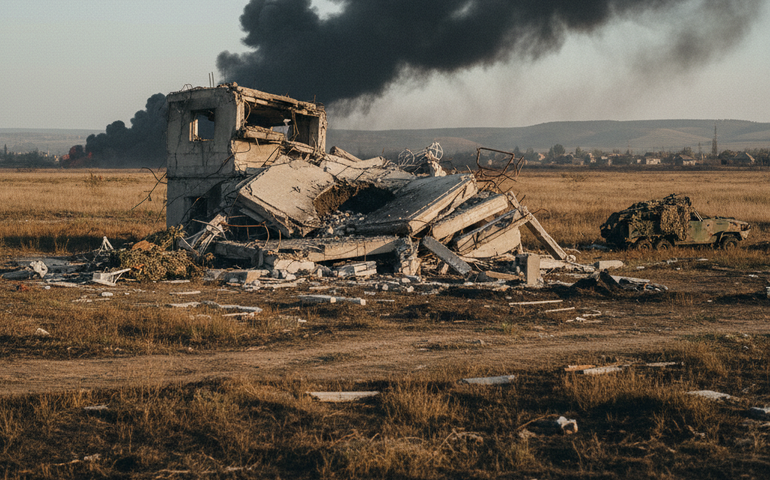 Veja caça russo Su-34 destruindo ponto de comando de drones do Exército ucraniano