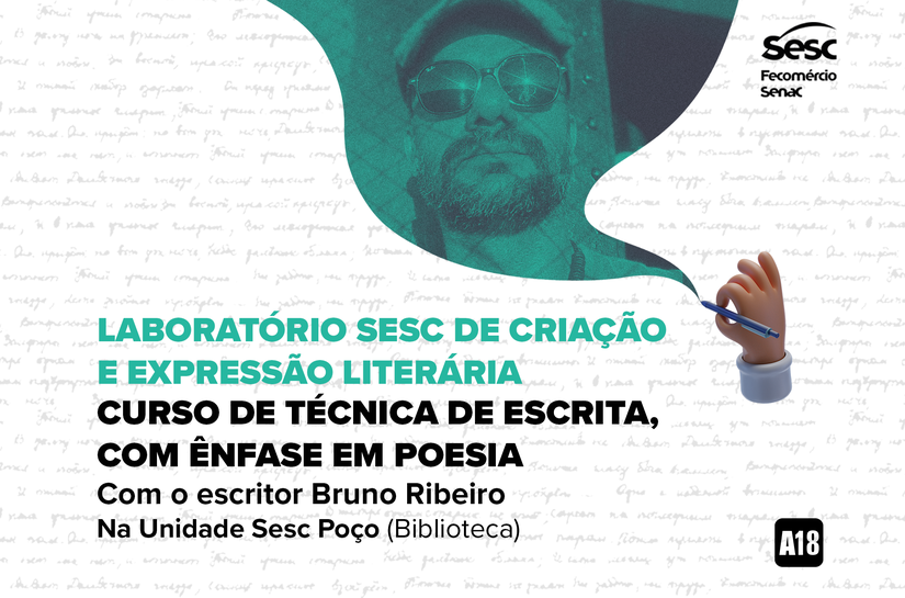 Sesc Alagoas abre inscrições para o Laboratório de Criação e Expressão Literária – Poesia