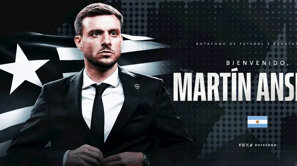 Botafogo anuncia contratação do técnico Martín Anselmi