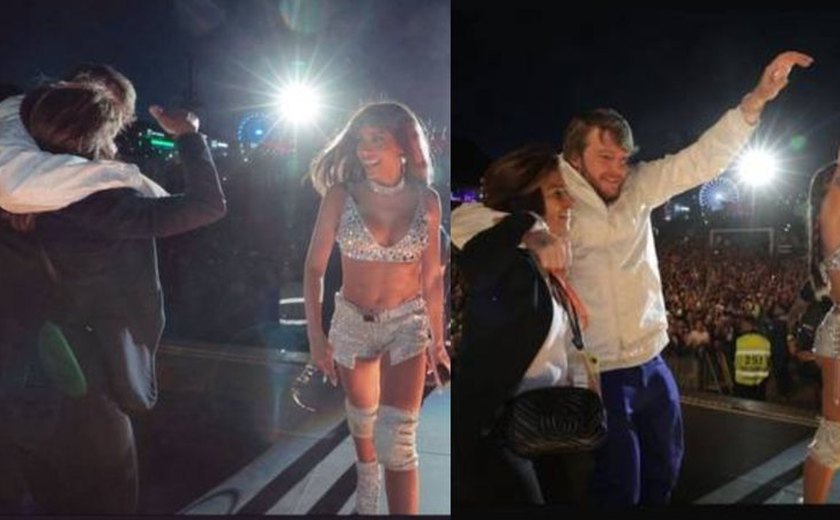 Namorado de Anitta abraça mãe da cantora no palco de festival: “Novo melhor amigo”