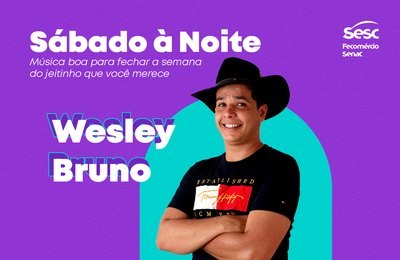 Cantor Wesley Bruno será a próxima atração do Sábado à Noite