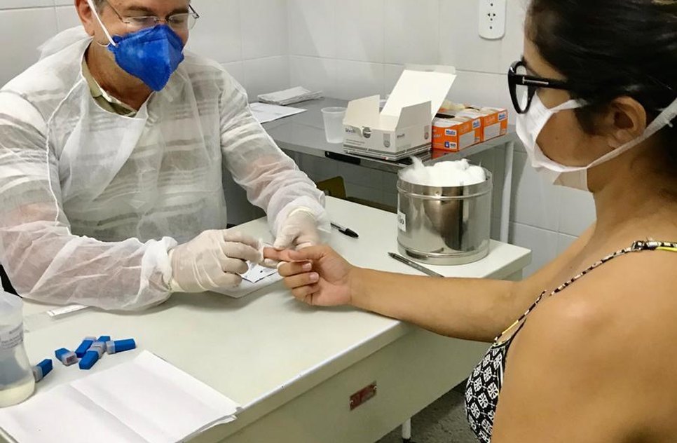 TESTE RÁPIDO CORONA ARACAJU / Foto: ASCOM/SMS