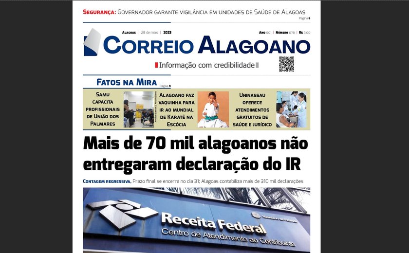 Mais de 70 mil alagoanos não entregaram declaração do IR