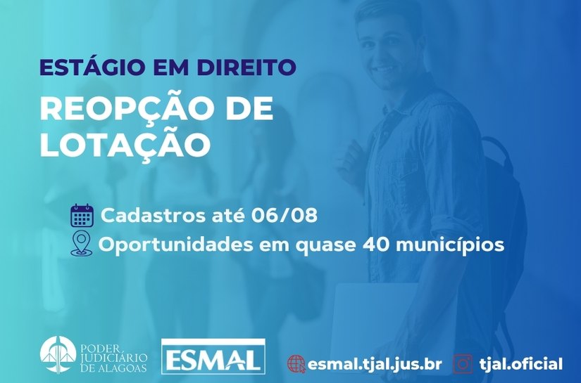 Aprovados em seleção para estágio em Direito podem pedir reopção de lotação