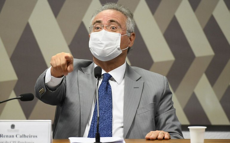 Renan exibe vídeos de Wizard e insiste em perguntas; empresário fica em silêncio