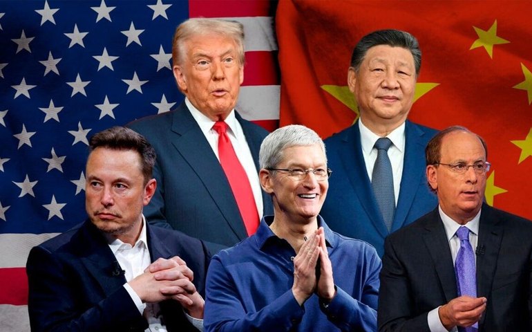 Por que CEOs americanos estão acompanhando Trump em sua viagem à China?
