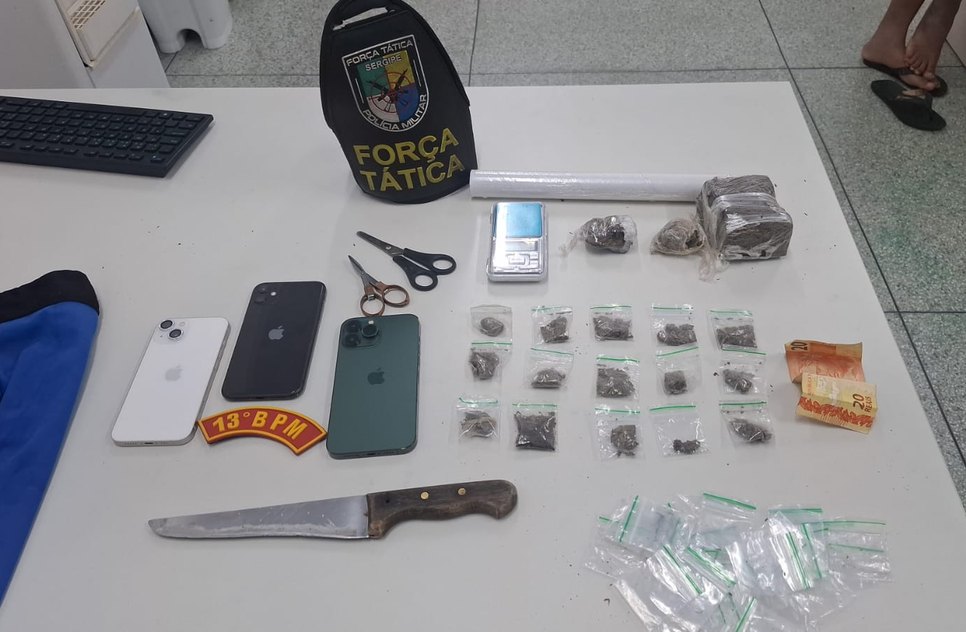 Apreensão de drogas / Foto: PMSE