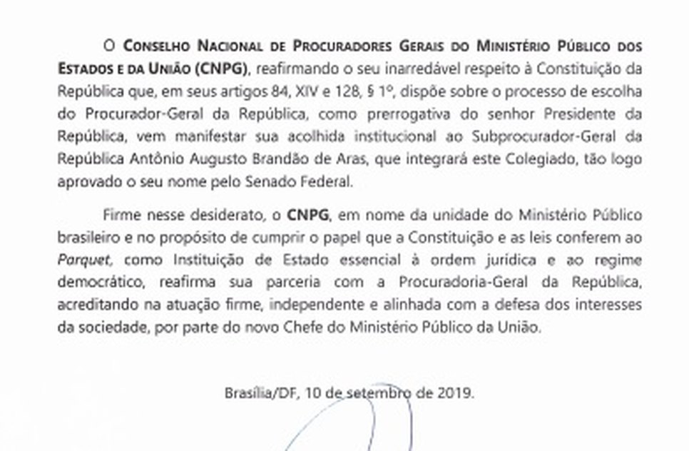 NOTA PÚBLICA CNPG
