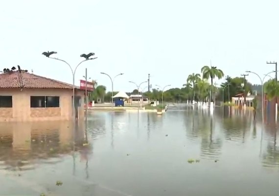 Nível da Lagoa Manguaba se aproxima do limite e moradores do Pilar são orientados a deixar casas