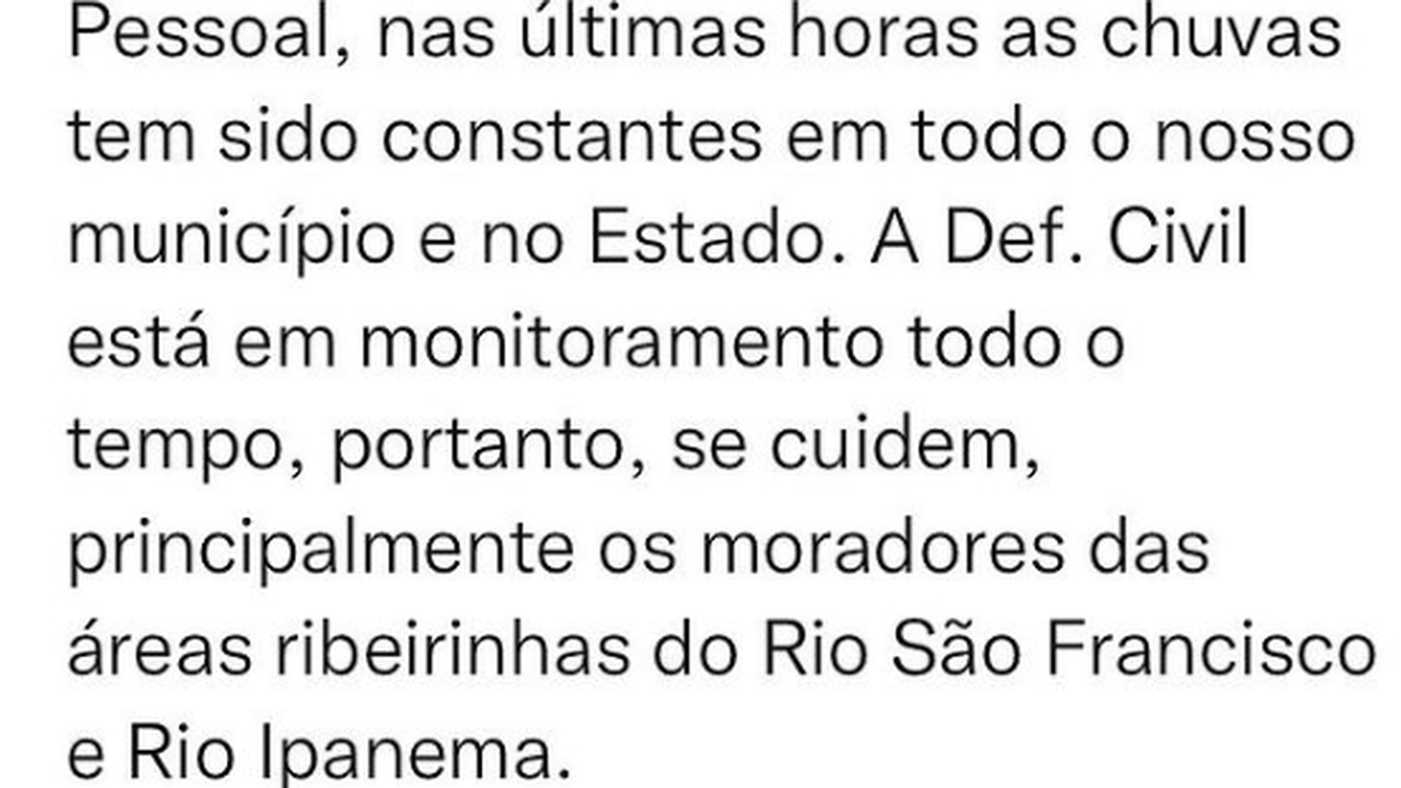 Prefeito Dalminho pede atenção à população de Belo Monte em decorrência das chuvas
