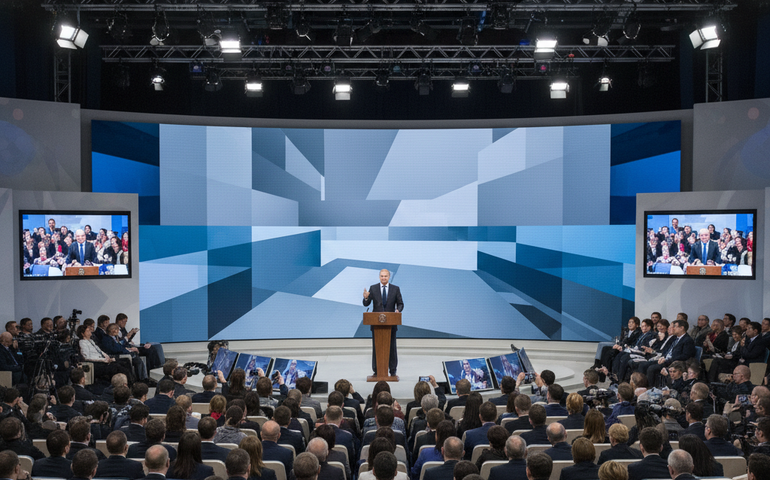 Acompanhe ao vivo a grande coletiva de imprensa e a Linha Direta com Vladimir Putin