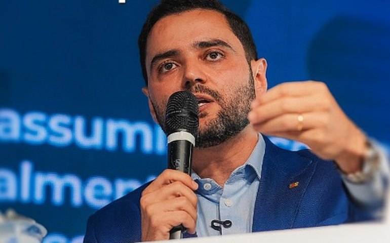 Gabriel Souza lança pré-candidatura ao governo do RS ao lado de Leite e Caiado