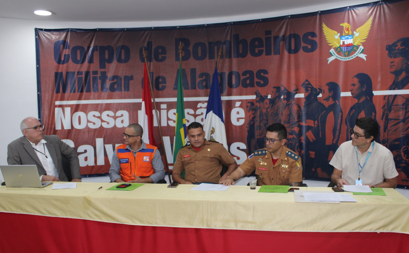 Corpo de Bombeiros realiza reunião para discutir enfrentamento aos incêndios florestais em Alagoas