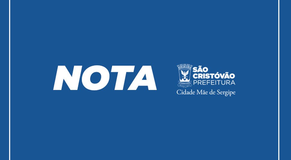 NOTA SÃO CRISTÓVÃO