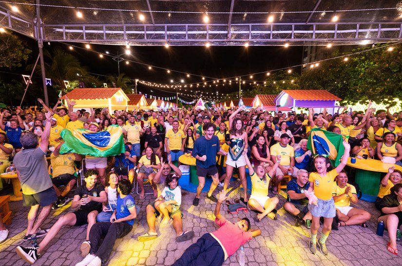 Vila Junina recebe transmissão de Brasil x Japão e programação musical nesta segunda (29)