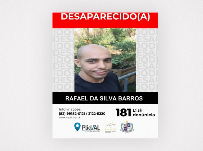 Por meio do Navid, o MPAL aciona o Plid de São Paulo na tentativa de localizar alagoano desaparecido