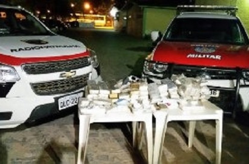 Operação da PM desbarata quadrilha e apreende mais de 60kg de drogas