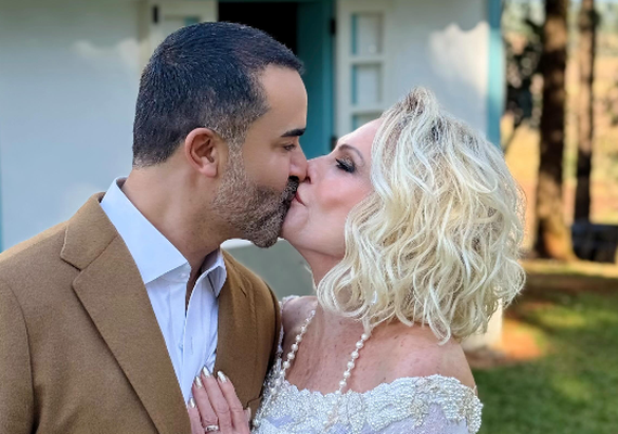 Ana Maria Braga se casa com Fábio Arruda pela 2ª vez com festa na sua fazenda