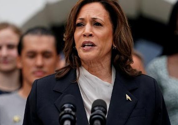 Kamala Harris exalta Biden no 1º discurso público após democrata desistir da reeleição