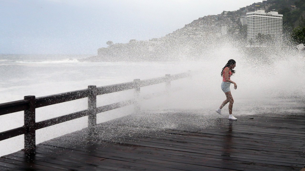 Ciclone extratropical provoca ventania no Sudeste do Brasil