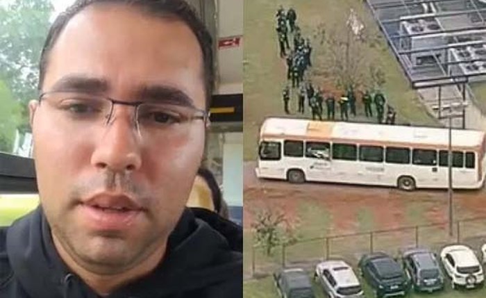 Kayo Fragoso sendo conduzido para a sede da Polícia Federal em Brasília