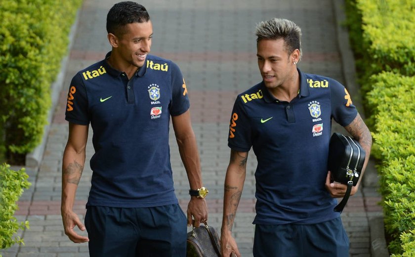 Neymar e Marquinhos se apresentam e seleção fica completa para Eliminatórias