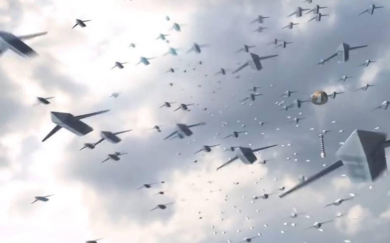 Mídia: enxames de drones com IA ampliam poder de ataque e desafiam o controle humano em conflitos
