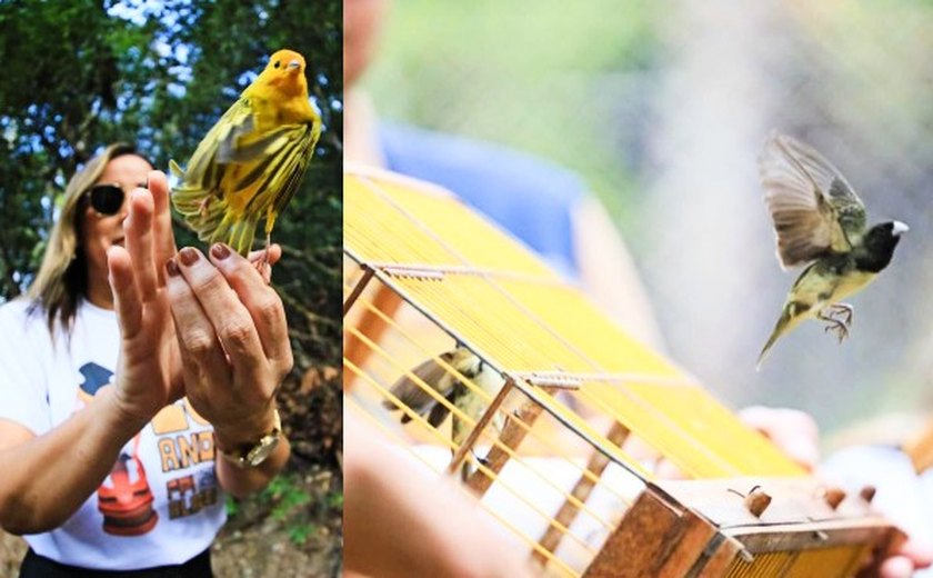 FPI do Rio São Francisco devolve 96 aves à natureza